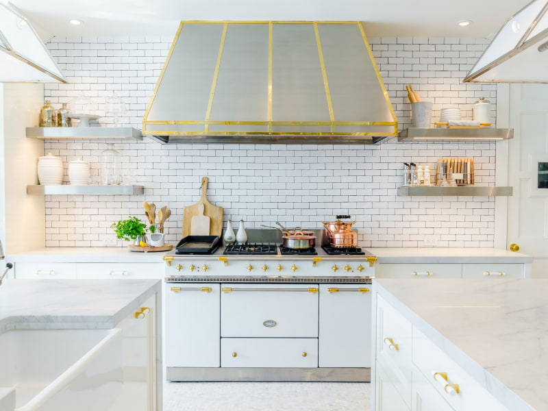 Use walls shelves for kitchen storage purposes - Beautiful Homes