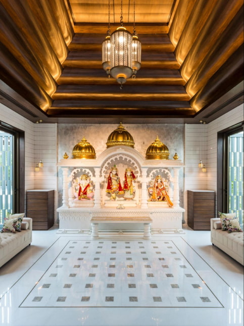 Stone acrylic material for your home mandir design - Beautiful Homes