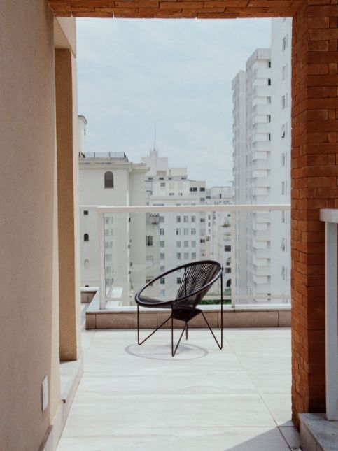Minimal yet chic front balcony tiles design - Beautiful Homes
