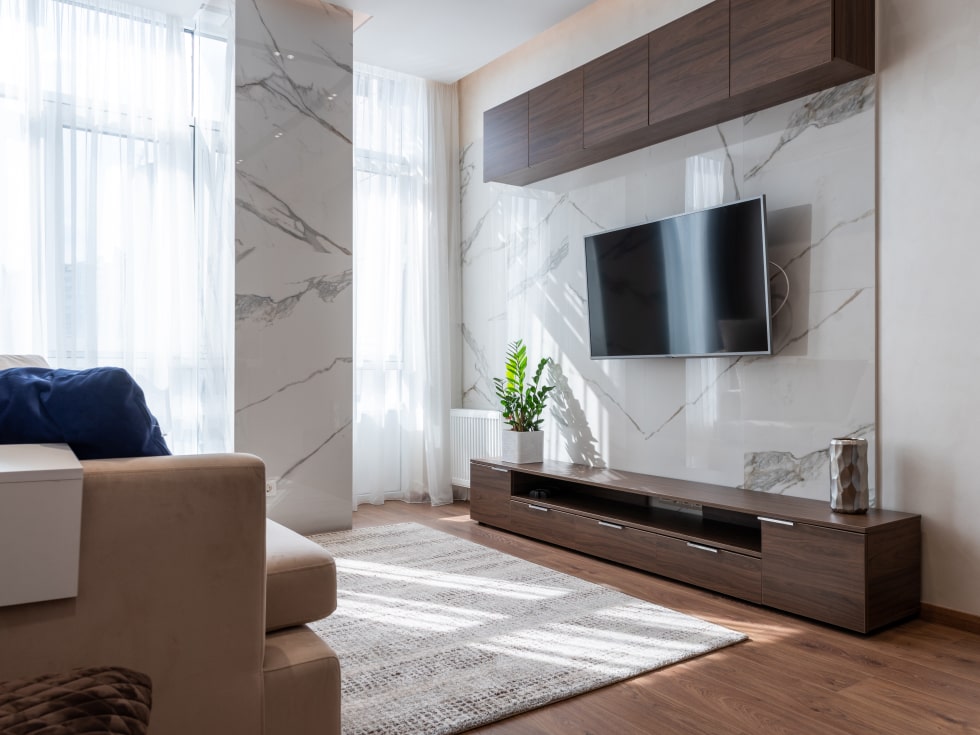 Wall mounted tv unit designs for living room discount