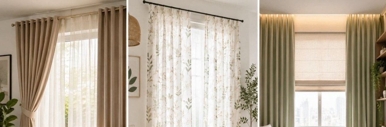 Contemporary curtains for living room - Beautiful Homes