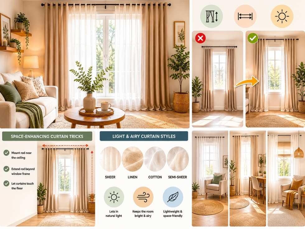 Contemporary modern curtain designs for living room - Beautiful Homes