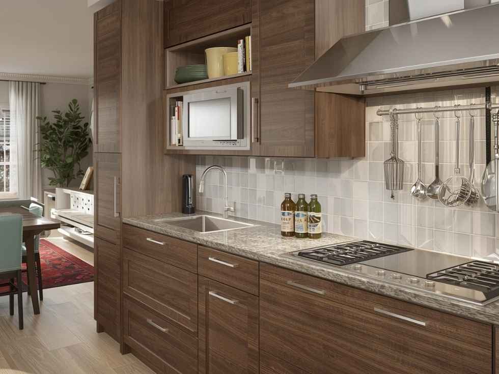 Contemporary kitchen corner cabinets material - Beautiful Homes