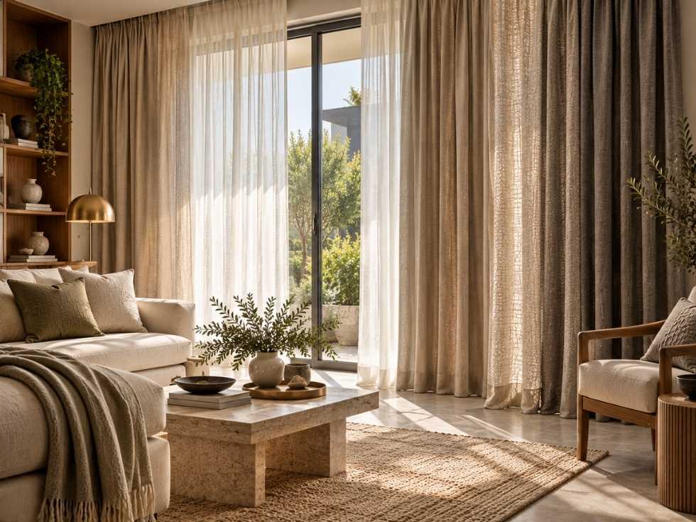 Contemporary blackout curtains for living room - Beautiful Homes
