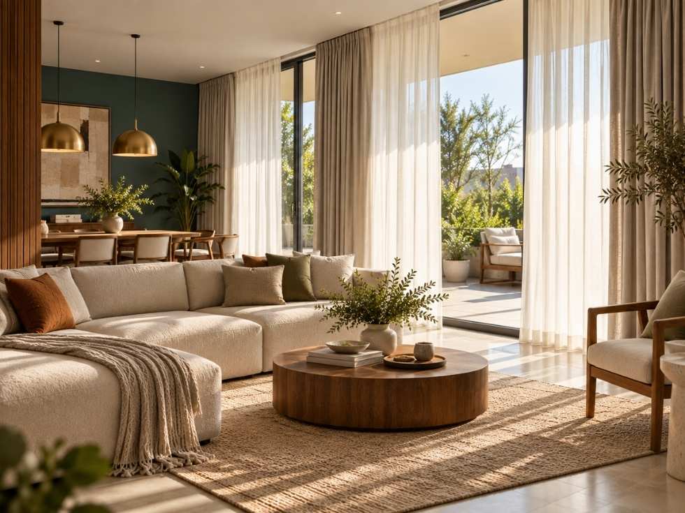 Contemporary curtains for living room - Beautiful Homes
