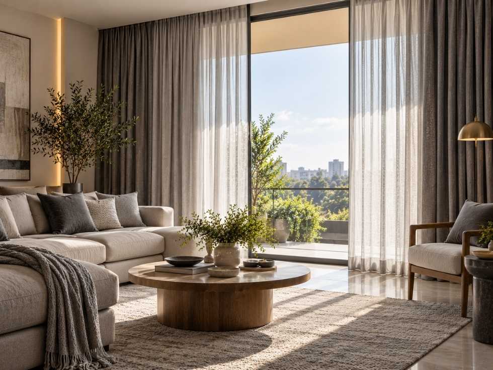 Contemporary grey window curtains designs - Beautiful Homes