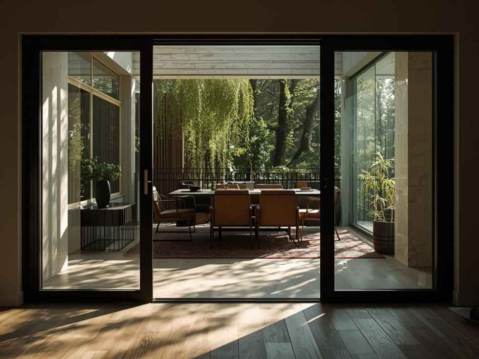 Contemporary balcony sliding upvc door - Beautiful Homes