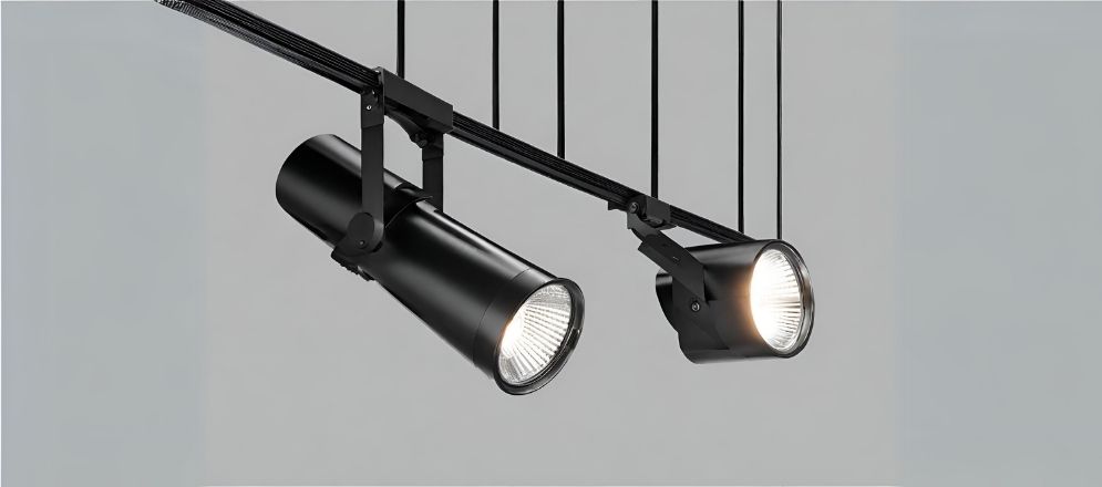 Track lights mounted on a ceiling - Beautiful Homes