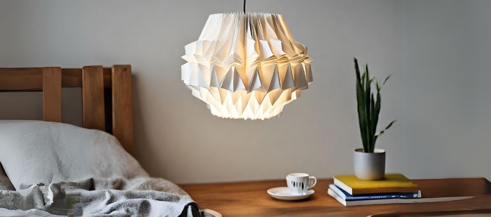 Folded paper lamp for home design - Beautiful Homes