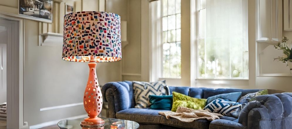Fun lamp shade for living room - Beautiful Homes