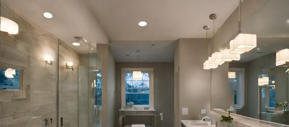 Layered lighting for the bathroom - Beautiful Homes