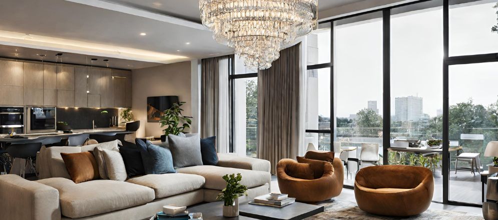 Modern chandelier light for living room - Beautiful Homes