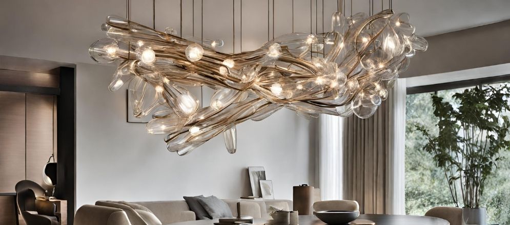 Sculptural chandeliers light fixtures for home design - Beautiful Homes