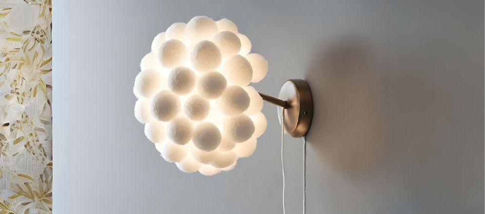 Snowball wall light for home design - Beautiful Homes