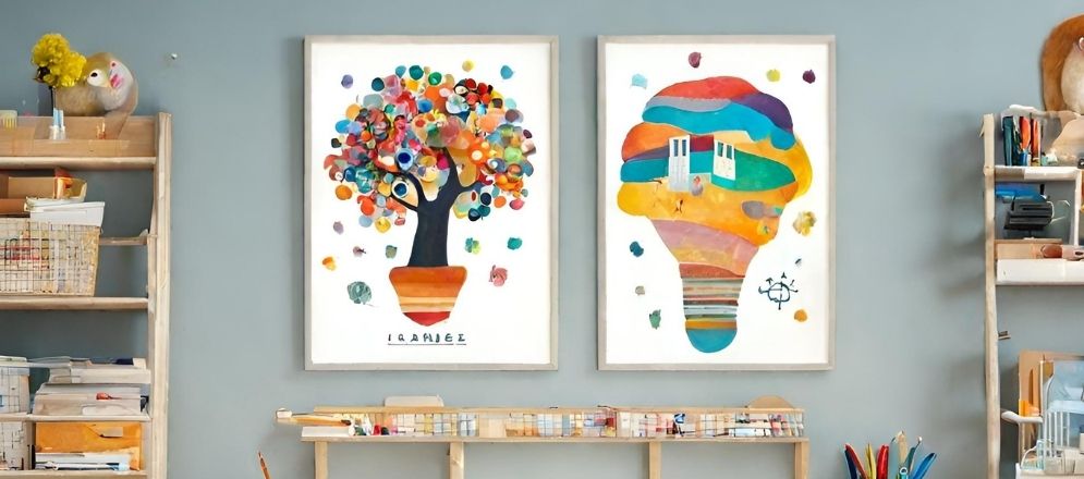 Inspiring framed artwork for study room wall - Beautiful Homes
