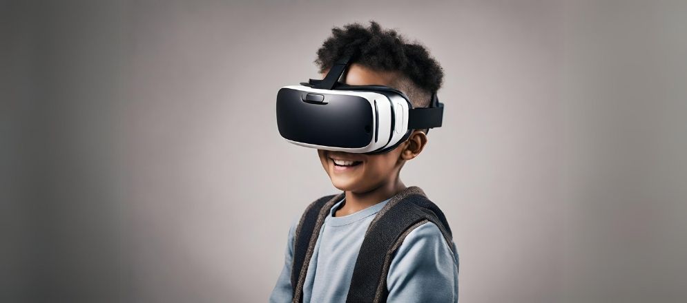 Kid with a VR headset - Beautiful Homes
