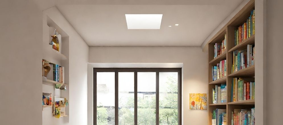 White minimalist open ceiling with natural light - Beautiful Homes