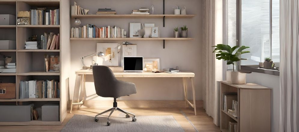 Study table with shelves - Beautiful Homes