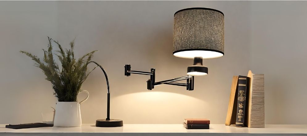 Black swing arm wall light - Beautiful Homes