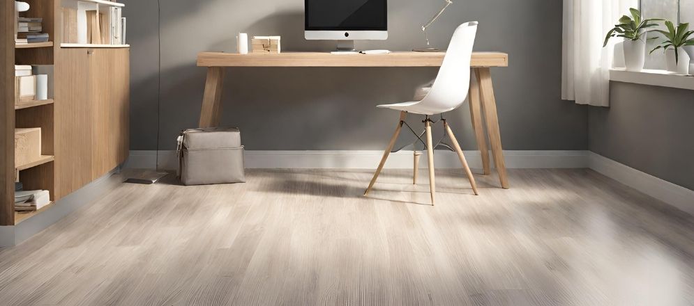 Wooden study table with vinyl flooring - Beautiful Homes