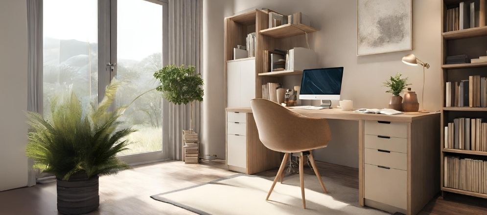 White study table with drawers - Beautiful Homes