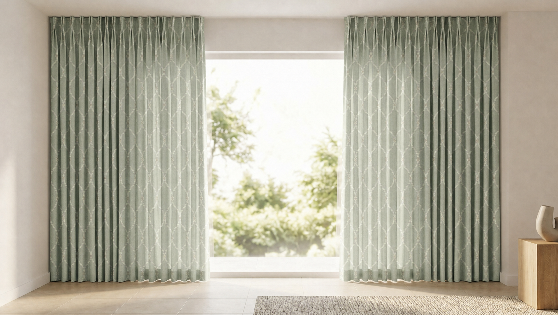 Apsley Embroidery Seafoam