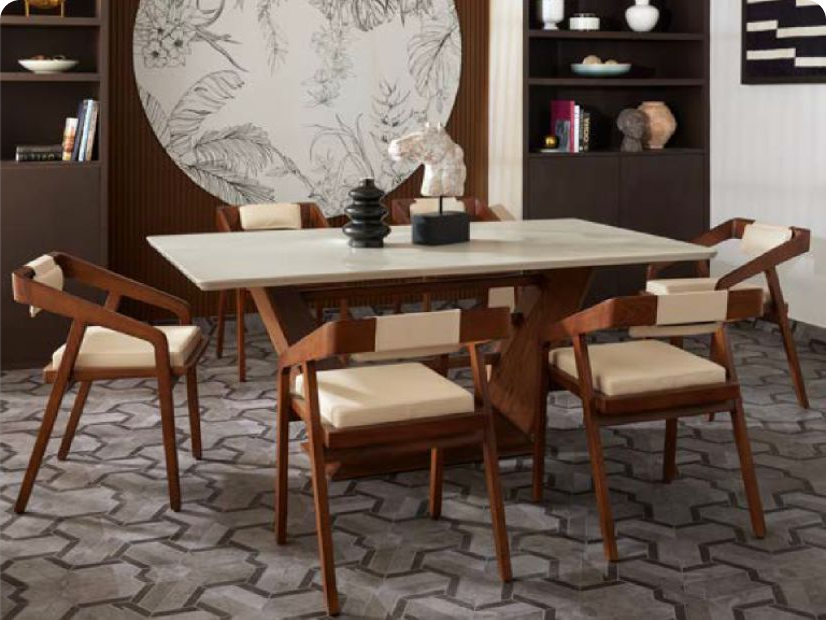 Foresta 6 seater dining table