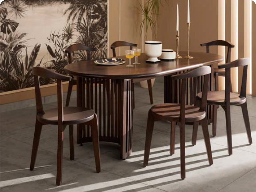 Lazzaro 6 seater dining table
