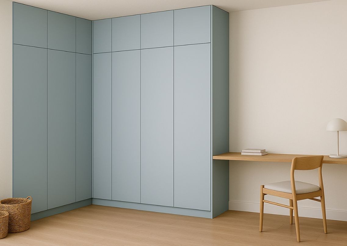 l shape wardrobe design with dressing table Bianchi Corner Wardrobe, L Shape Wardro