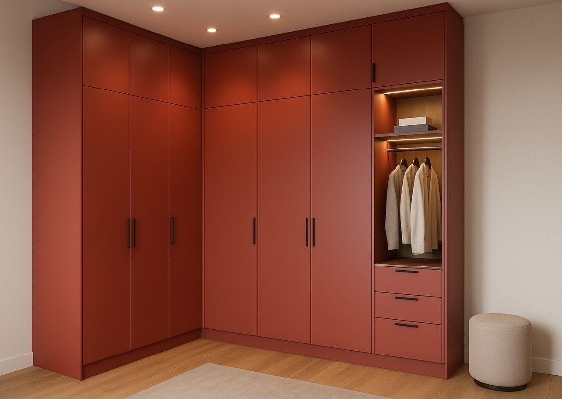 l shape wardrobe design with dressing table Bianchi Corner Wardrobe, L Shape Wardro