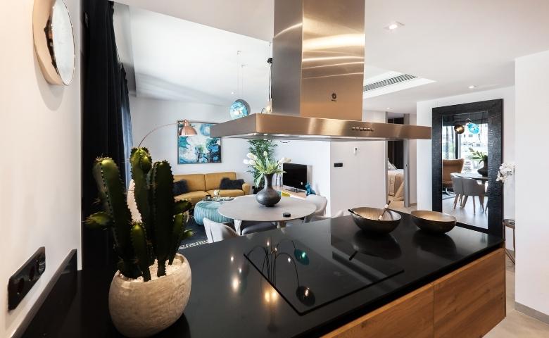 Black back painted glass design - Beautiful Homes