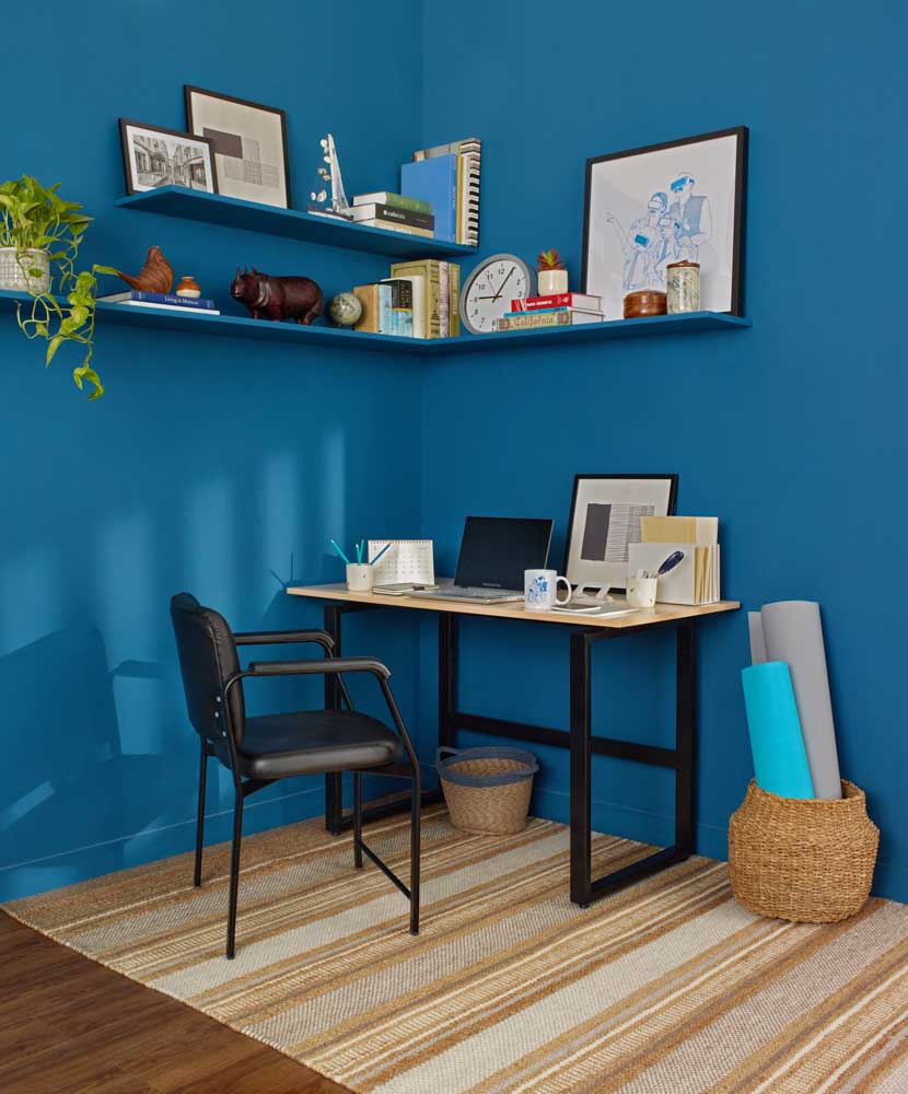 Quatro study desk has a simple design & can fit in any room's interiors furniture - Beautiful Homes