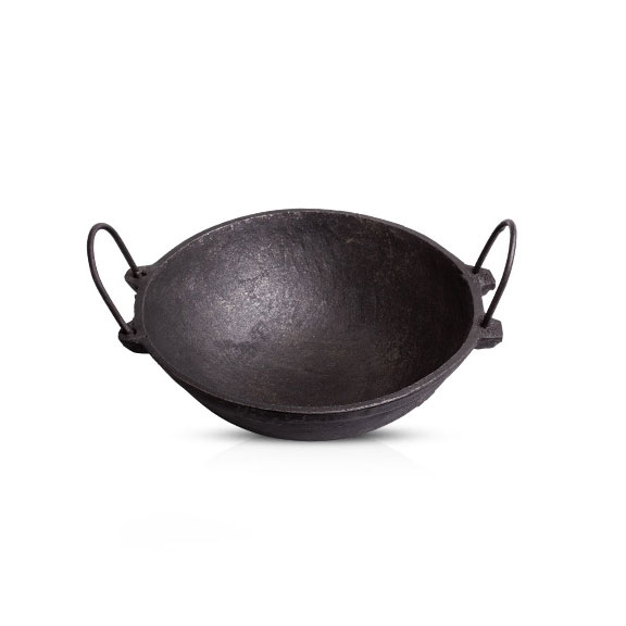 Cast Iron Kadai Large (2.5 Litre | 25 cm Dia)