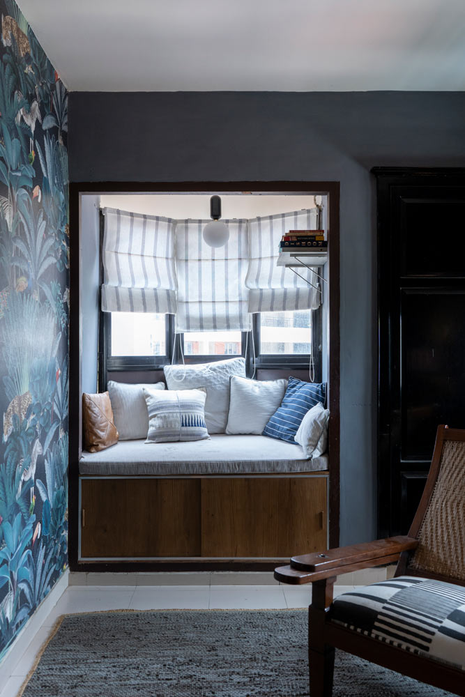 Tiny balconies in bedroom design have been converted into little bay window nooks - Beautiful Homes