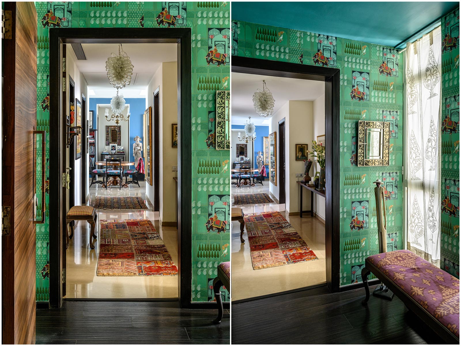 An extra door has be added in the passageway to create a cosy vestibule between the main door and the new one - Beautiful Homes
