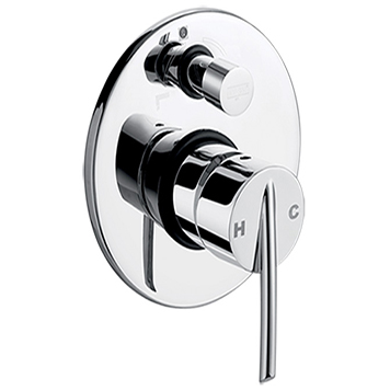 Single Lever Concealed Diverter 3-inlet push type