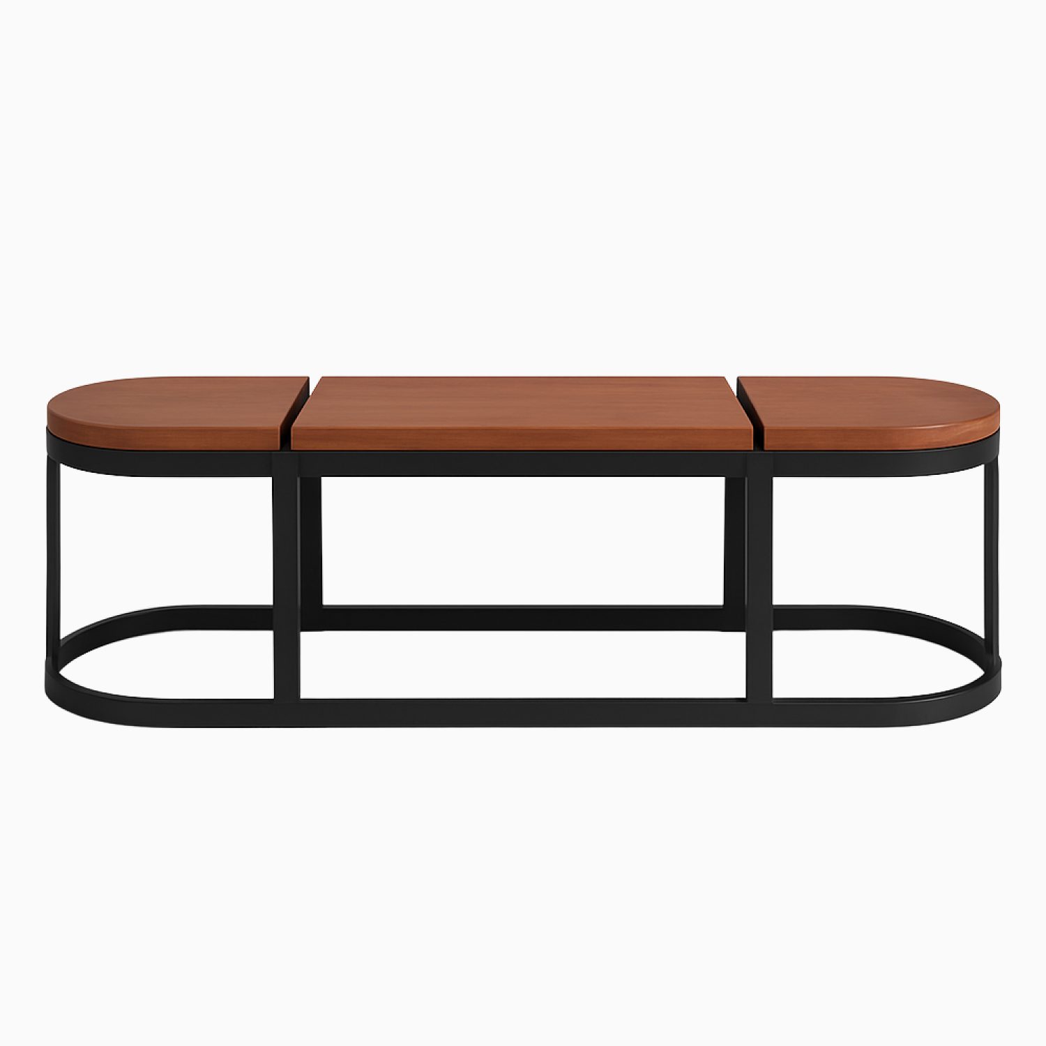 Tino Bench in Leather Cladding