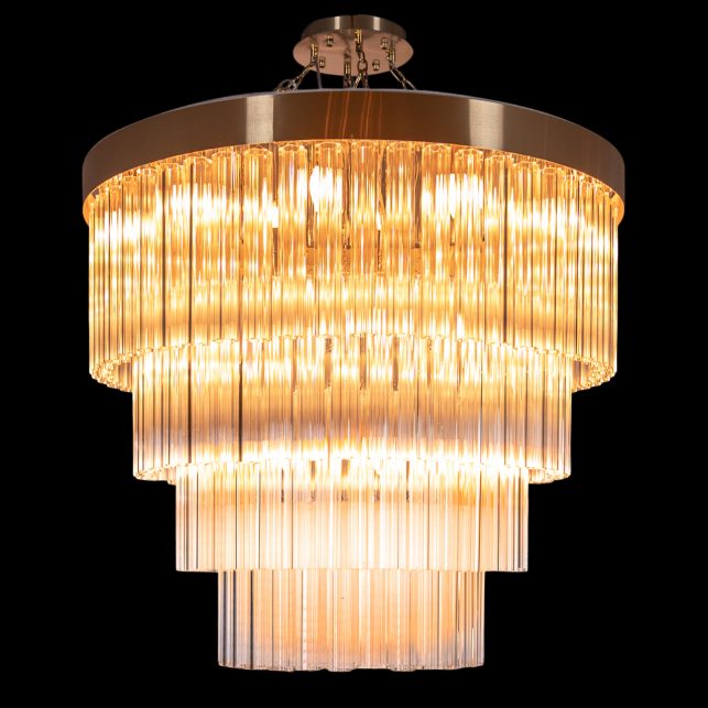 Red Carpet Round Crystal Chandelier Beautiful Homes