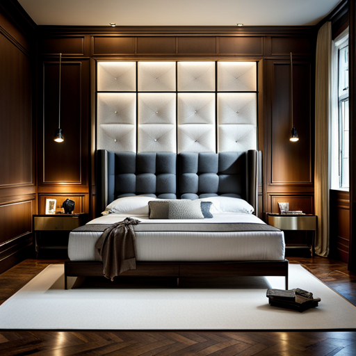 Bed head design with tufted upholstery – Beautiful Homes