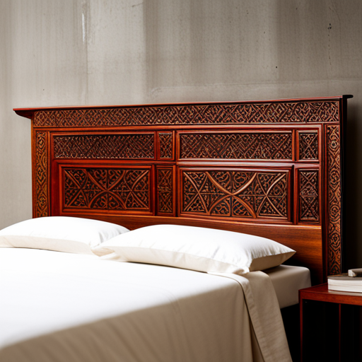 Traditionally carved bed headboard design – Beautiful Homes