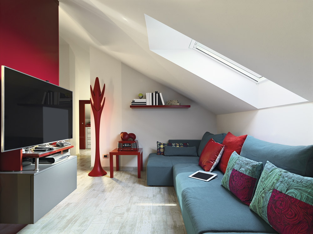 Add window to your roof for a perfect vented skylight in your living room interior design - Beautiful Homes