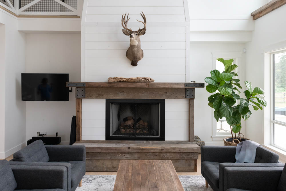 Beach house design with wooden interiors in the living room for a historic feel - Beautiful Homes 