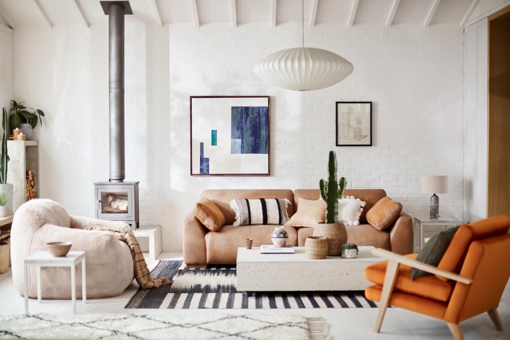 Choose an ocean inspired colour palatte for beach house & the perfect living room - Beautiful Homes